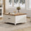 Table basse à 4 pieds avec rangement Scarlett