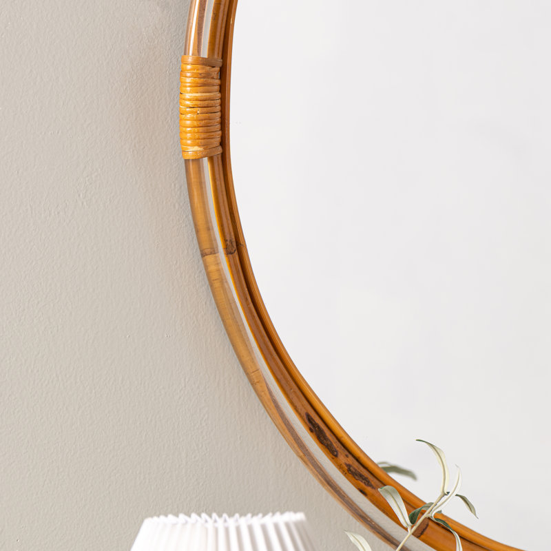 Polkville Flat Rattan Mirror