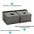 Gunmetal Black Double Bowl (60/40) Farmhouse Sink- 36"X21"X10"Stainless Steel Apron Front Kitchen Sink 16 Gauge With Two 10" Deep Basin