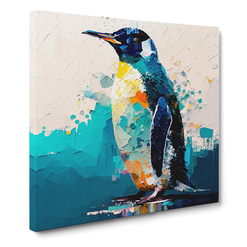 Penguin Palette Knife - No Frame Print