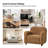Crestino Berken 35'' Wide Lamb Wool Upholstered Teddy Armchair with Solid Wood Legs-218850775