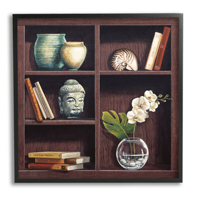 Bibliothèque inspirée de la culture orientale - Impression sur toile