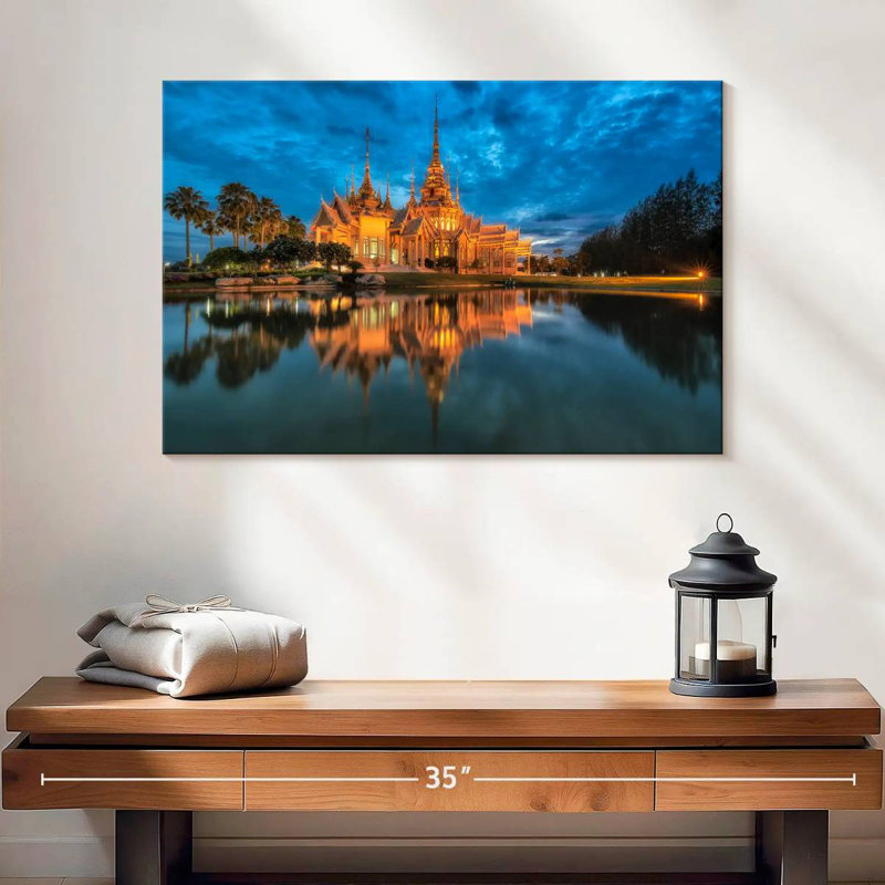 Lilie Wat Luang Phor Toh, 16" H x 24" W