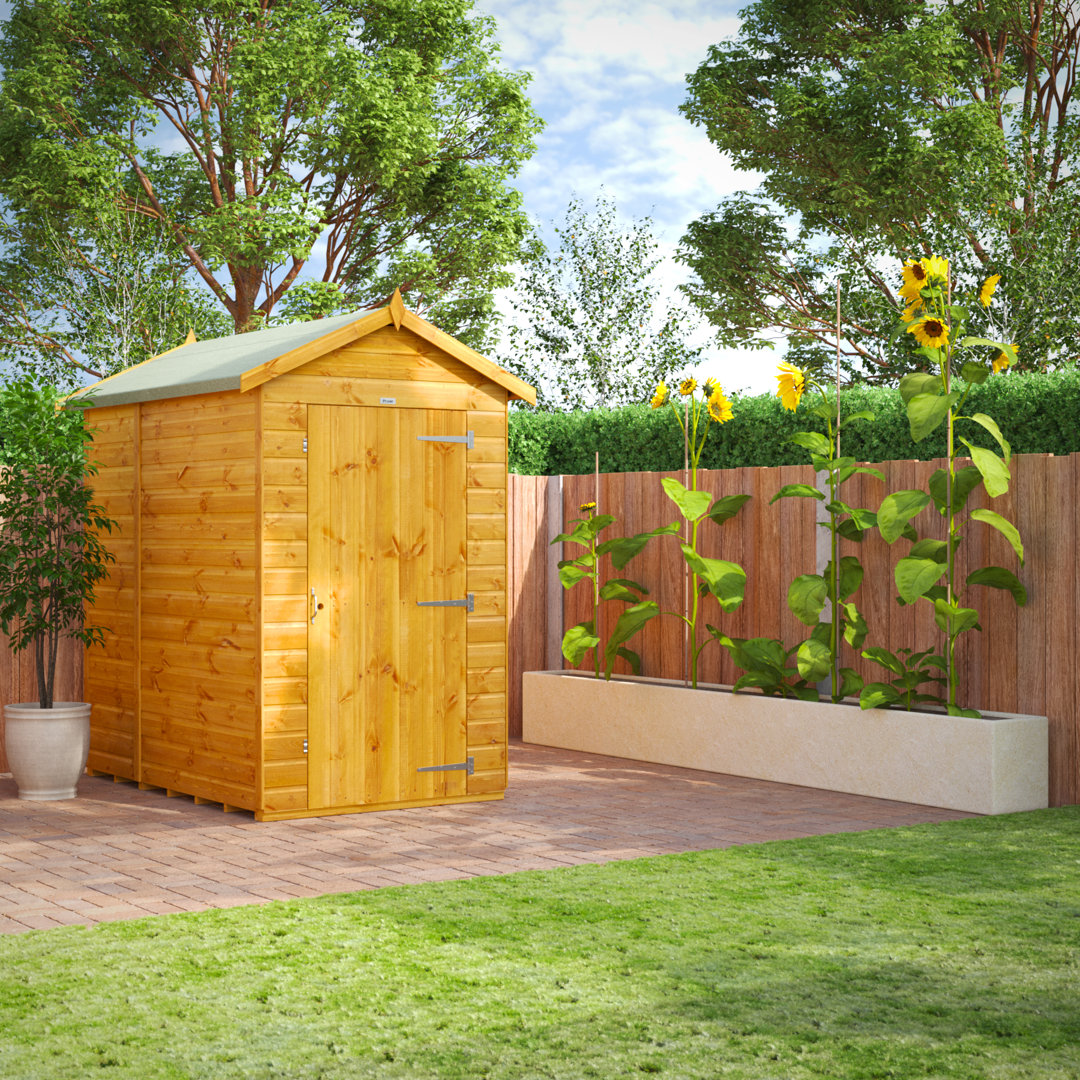 4.3 ft. W x 6.4 ft. D Solid Wood Tongue & Groove Steep Slope Garden Shed