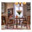 American country-style all-solid wood rectangular dining table