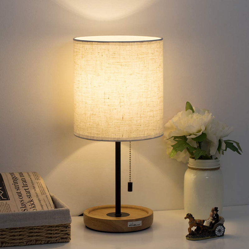 Lampe de table 16 po brune