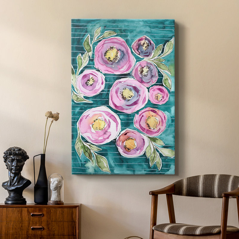 Éclat floral II - galerie Cavas sur mesure, H 27 po x l 18 po