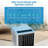 Portable Air Conditioners, 8,000 BTU AC Unit with Remote Control, Fan/Dehumidifier Mode, Sleep Mode, Child Lock, LED Touch Panel, Window Kit, Cools Room Up to 350 Sq.Ft. White