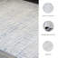 Tapis rectangulaire bleu / gris / crème en polyester tissé à la machine Tildra-87749351