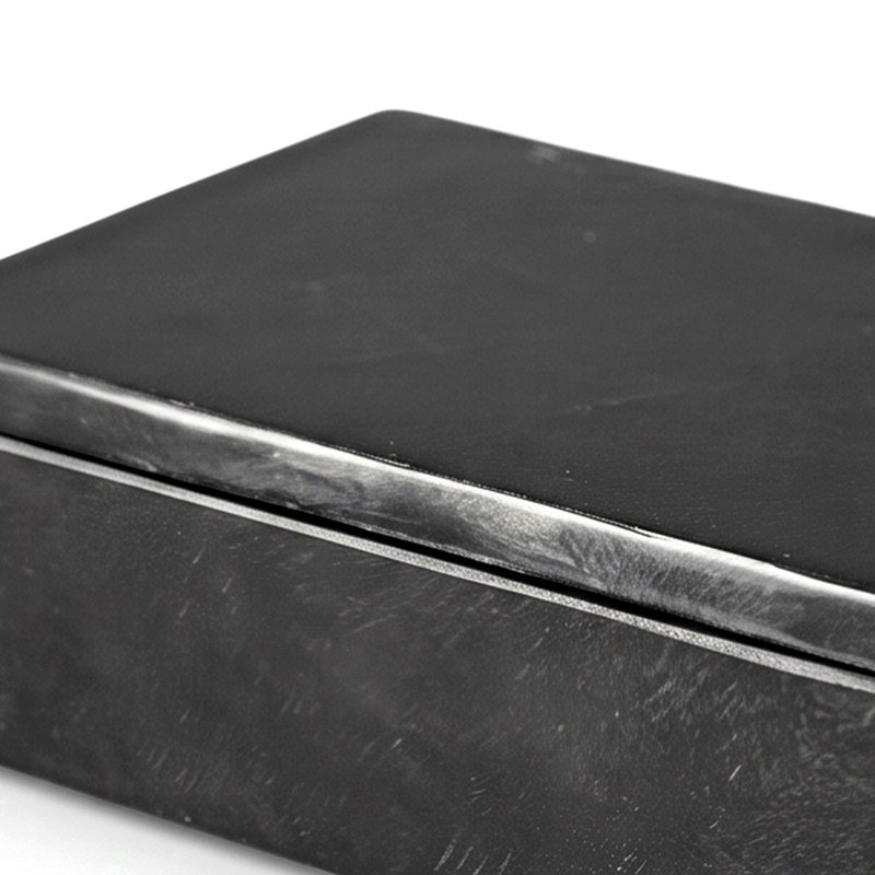 Marble Rectangular Box, Black