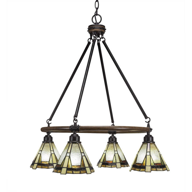 Lustre 4 lumières Blacksmith Blacklight