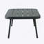 Causeuse et table en acier, gris