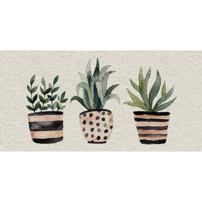 «Botanical Greens», reproduction d'impression sur toile