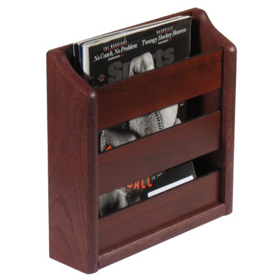 Poarch Wood Free Standing Magazine Rack