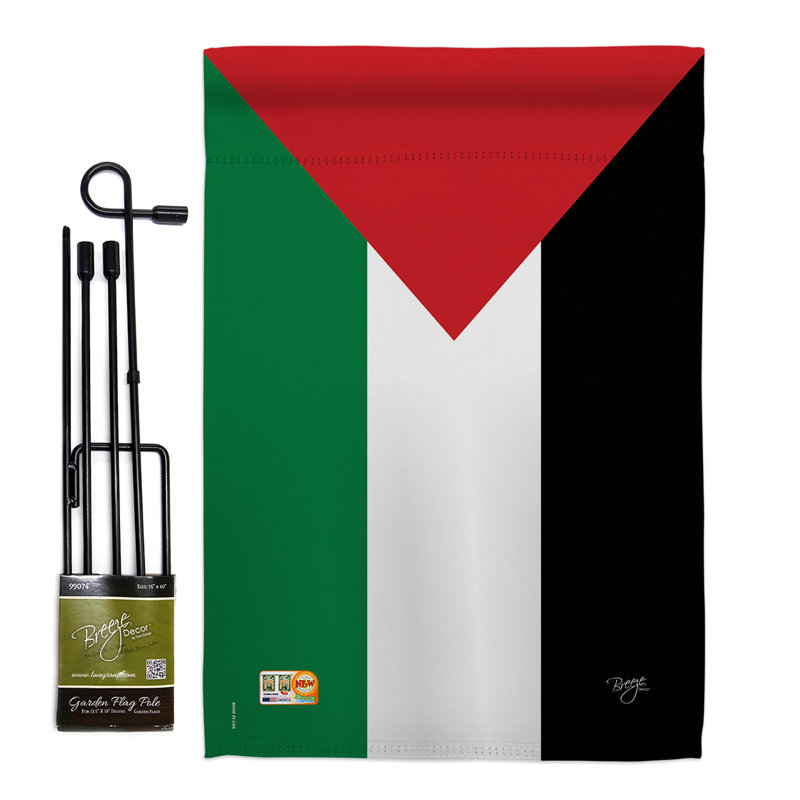 Double Sided 18.5'' H x 13'' W Polyester Flag Set