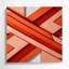 «Geometric Abstraction 78», art mural sur toile rouge-631553638