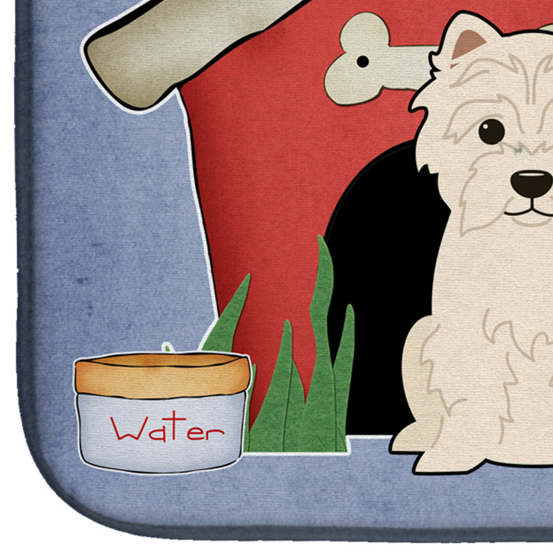 Tapis de séchage westie dog house