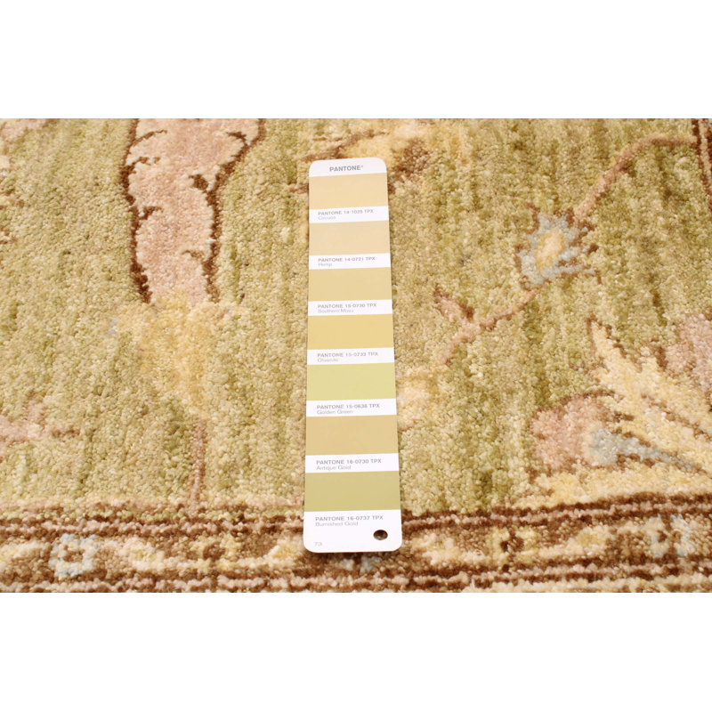 Tapis unique en laine noué à la main 9 pi x 12 pi 4 po nouvel âge Peshawar Oushak