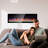 Decaro 50"W Electric Fireplace Recessed & Wall Mounted, Remote Control&Tempered Glass, Multi Color