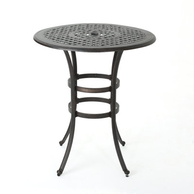 Table de bar en fonte d'aluminium