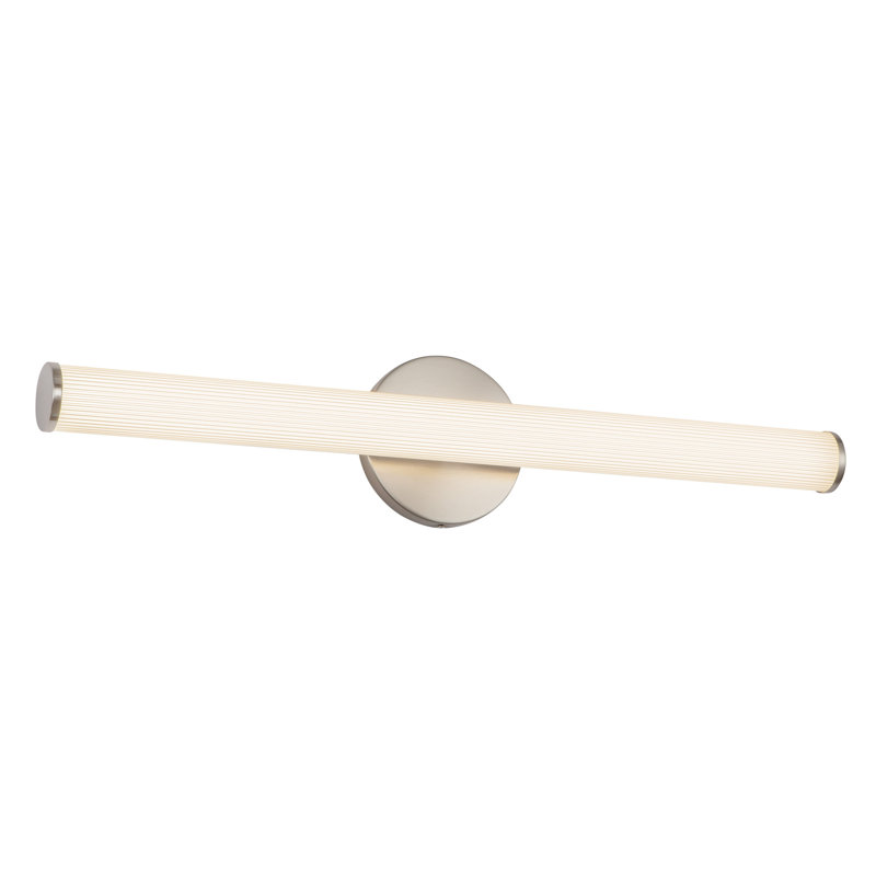 Vire 24-in Black dimmable LED Wall Sconce, Nickel