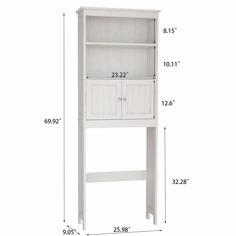 Armoire d'appoint en panneau de fibres à densité moyenne Nyaijah