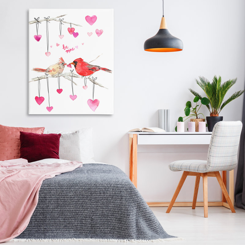 «Be Mine Cardinals» par Melissa Hyatt, H 48 po x l 36 po