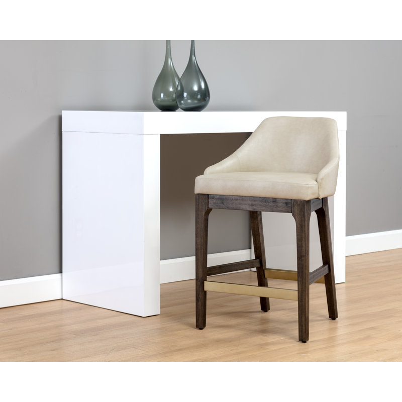Upholstered Stool, Cream