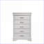 Commodes et amp; Armoires-penderie: Commode en bois manufacturé 5 tiroirs moderne, blanc | Blanc | Bois-1853645266