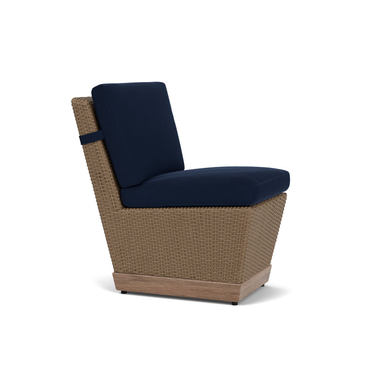 Charisma Outdoor Dining Side Chair, Decorline Navy