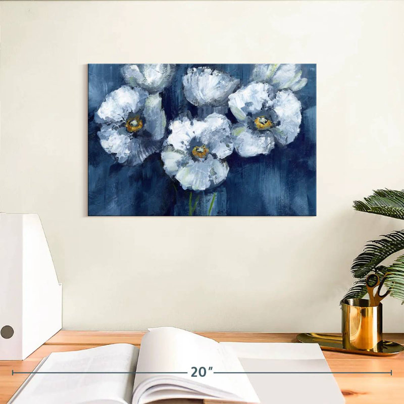 Harnek fleurissant des coquelicots dans un vase, H 8 po x l 12 po