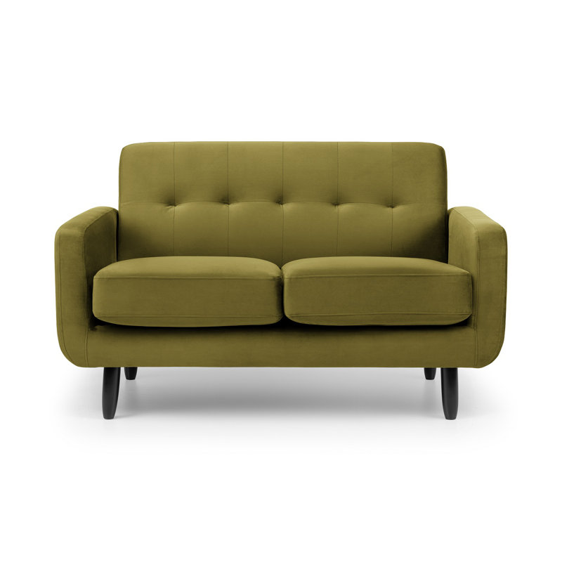 Betton 2 Seater Velvet Sofa, Olive Velvet