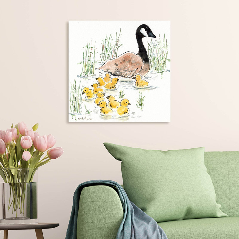 Studio Series - Goose and Babies - Toile tendue avec châssis - Collection Hames