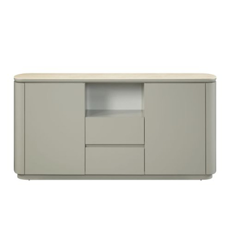 Ingram Ceramic Top & Light Gray Finish Server
