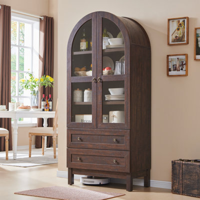 Cardentey Arched Storage Cabinet by Winston Porter