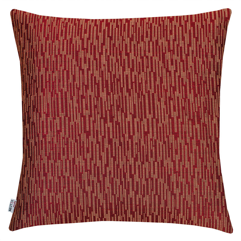 Geometric Square Throw Pillow Cover, Red, 38cm H x 38cm W x 0.5cm D
