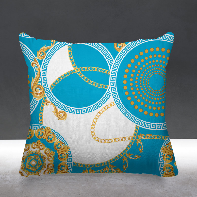 Housse et insert de coussin extérieur Tobin, L 19 po x H 19 po, Bleu