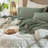MooMee Sheet Set 100% Washed Cotton Extra Deep Pocket Linen Like Textured-453720909-467774904