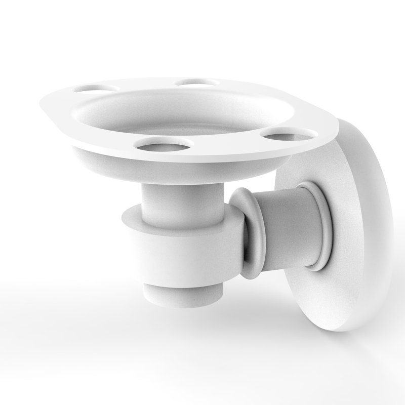 Continental Bathroom Accessory, Matte White