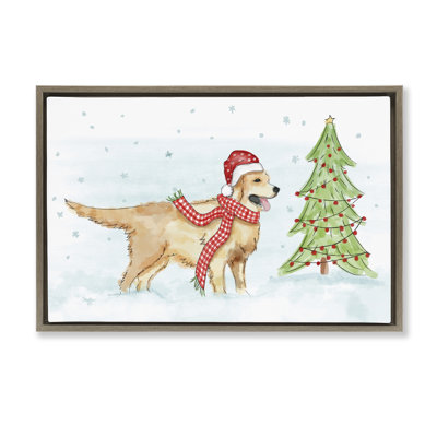 «Snowy Labrador Scene» par Mollie B.