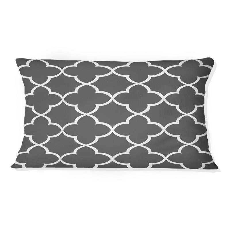 Coussin gris quadrilobe II traditionnel