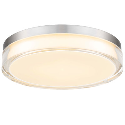 12-inch Integrated Led Flush Mount, Bright And Energy, 1800 Lumens At 24w, 3 Color Temperature Alternatives  3000k/4000k/5000k , Dimmable With Compatible Dimmers, Acrylic Diffuser, Easy Setup, Indoor