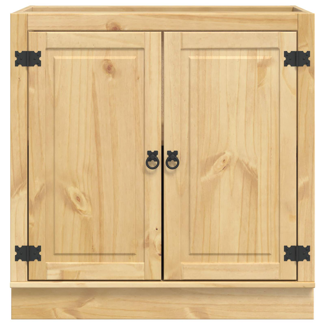 Vidaxl Cabinet With Storage SKI Honey Brown Solid Pine Wood Modern Furniture