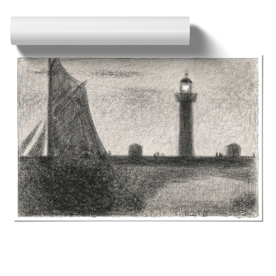 Lighthouse At Honfleur by Georges Seurat - No Frame Painting