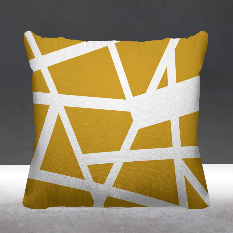 Coussin Townsend, L 17 po x H 17 po, Jaune