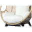 Fauteuil de patio en acier tissé en osier de l 24 po x P 38,3 po x H 16,5 po Aurelle