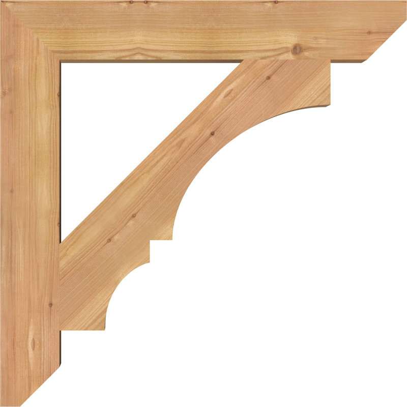 Support latté l 3 3 po x P 24 po x H 24 po, cèdre rouge de l'Ouest, H 24 po x l 3,5 po x P 24 po, Cèdre rouge, Lisse