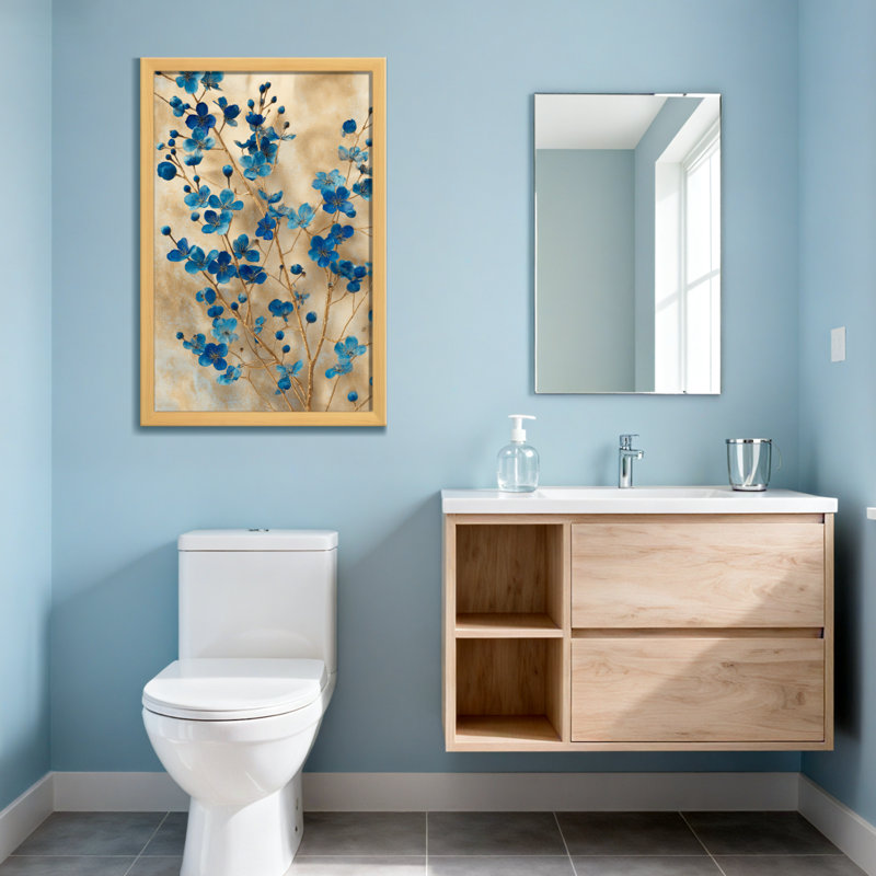 Plantes et fleurs sur fond, H 30 po x l 20 po, Toile tendue, Ne s’applique pas