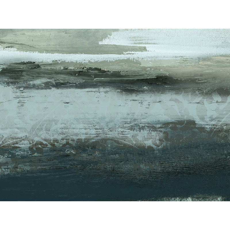 Gris - peinture sur toile tendue, H 12 po x l 16 po