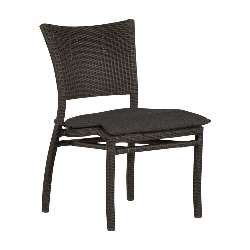 Chaise d'appoint d'extérieur Skye N-Dura, Pas de soudure, Noyer noir, Toile sable